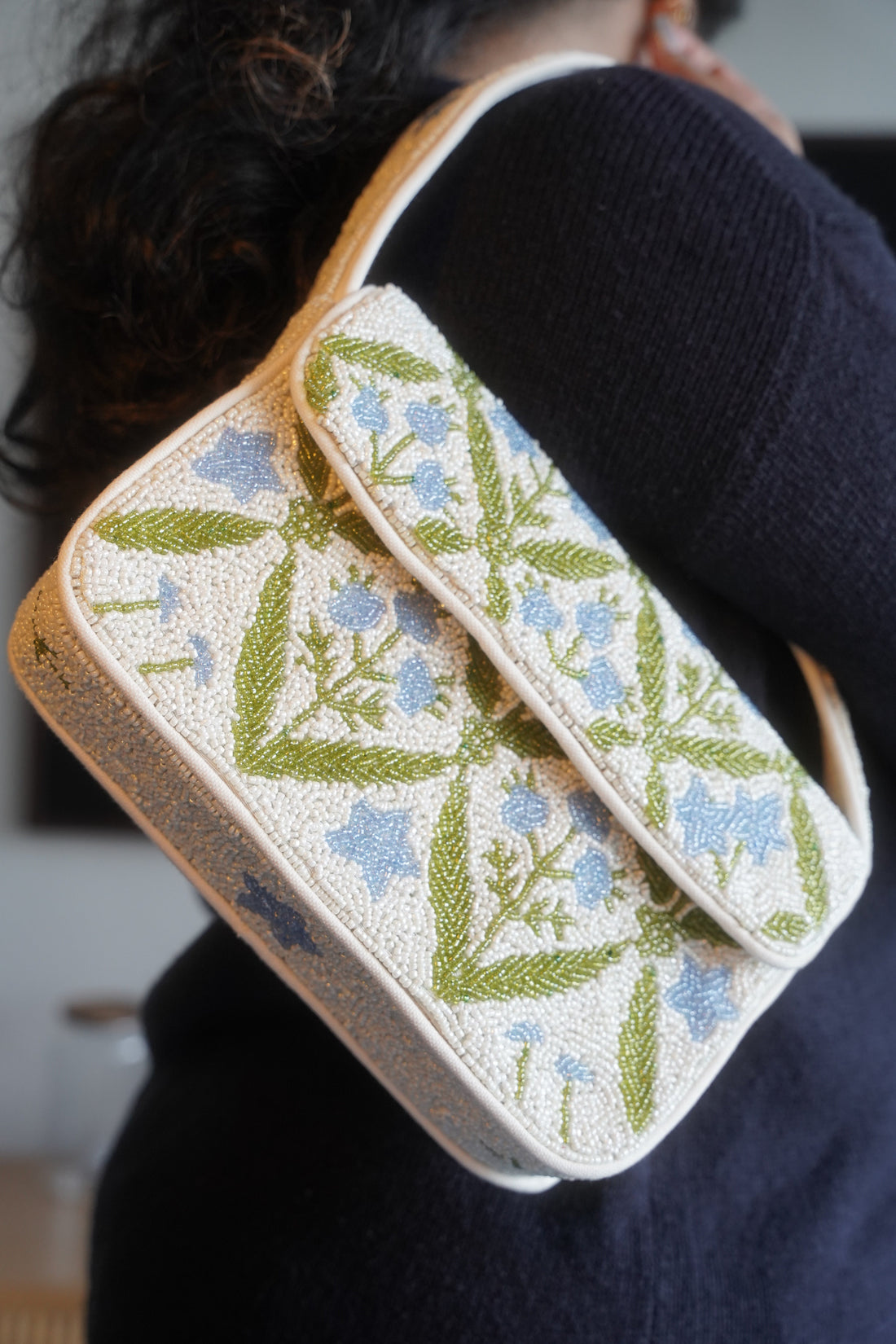 The Jaipur Florals Beaded Bag