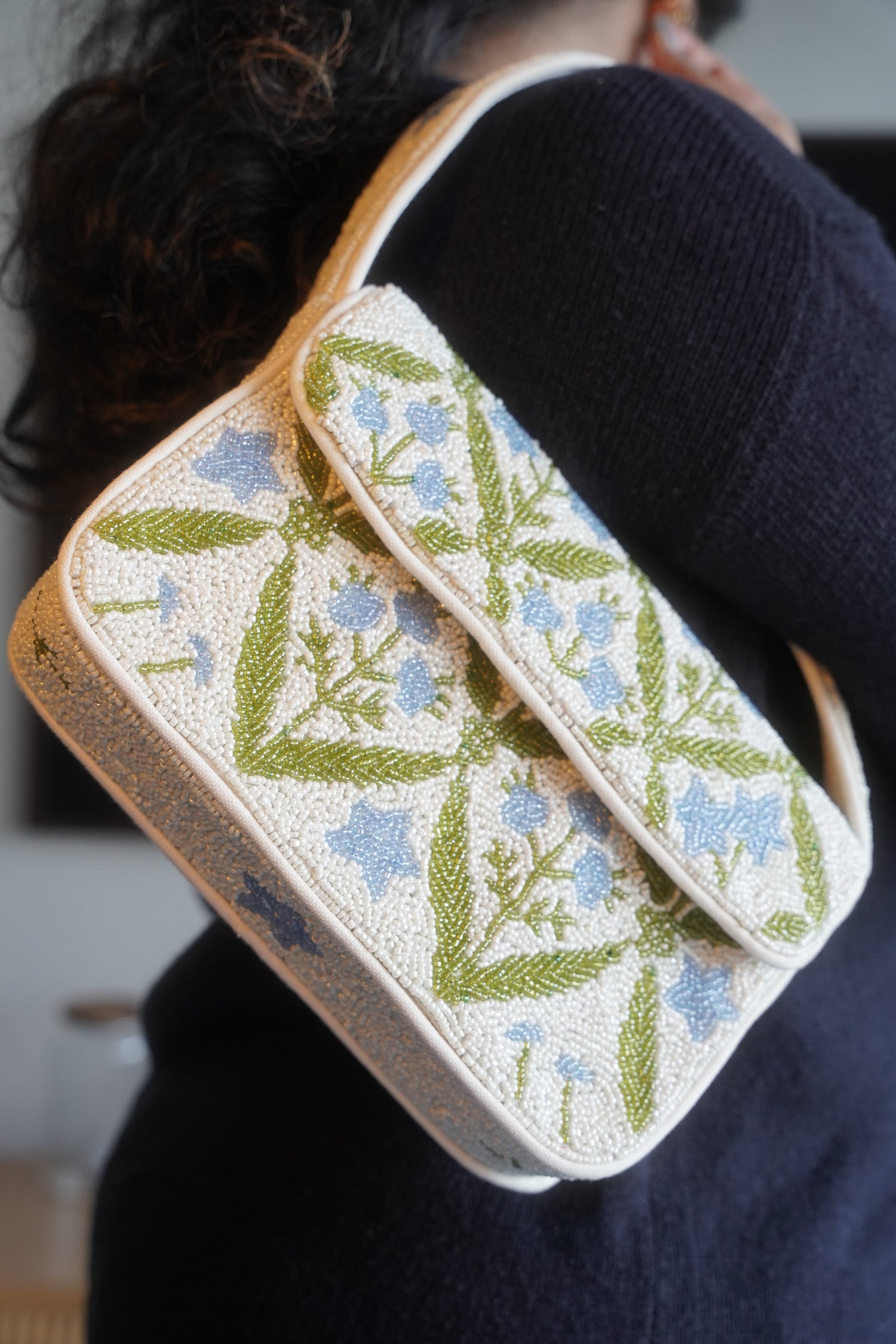 The Jaipur Florals Beaded Bag