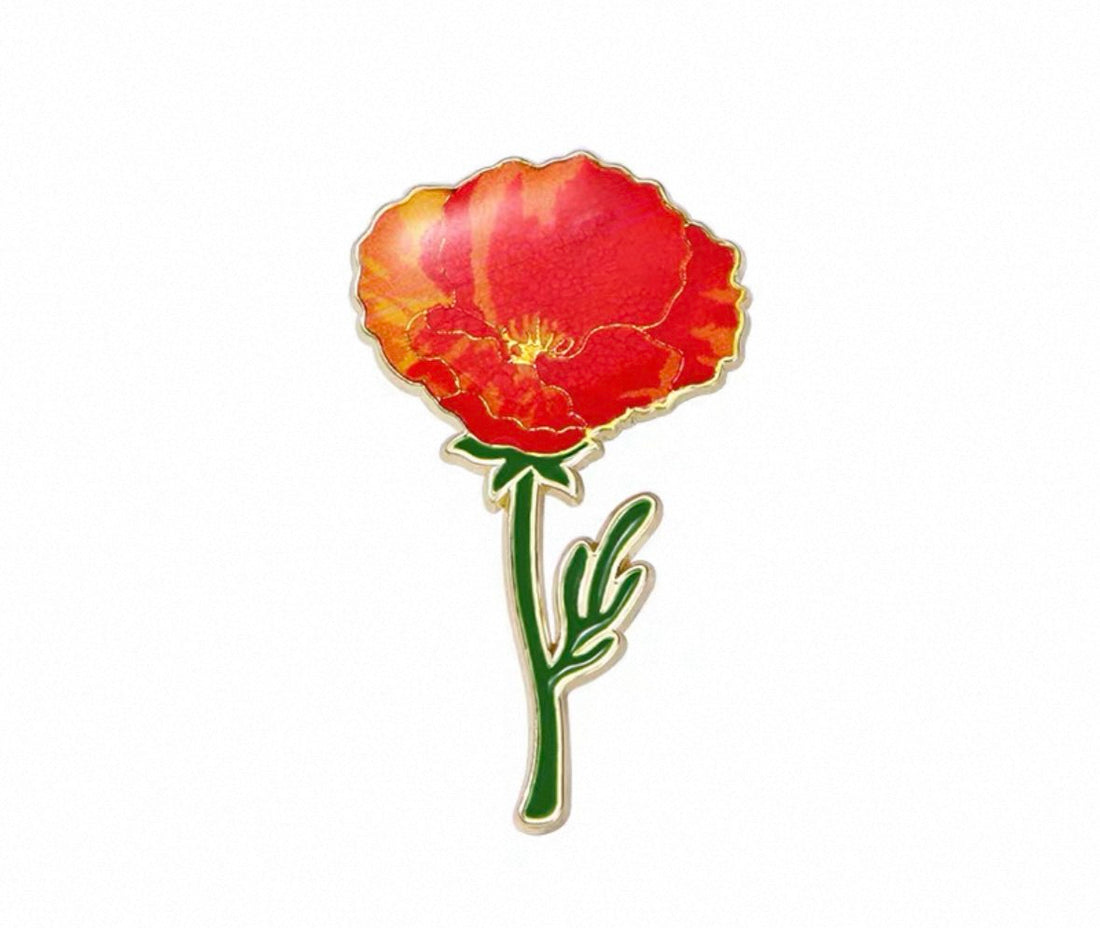 Sunset Ranunculus Enamel Pin