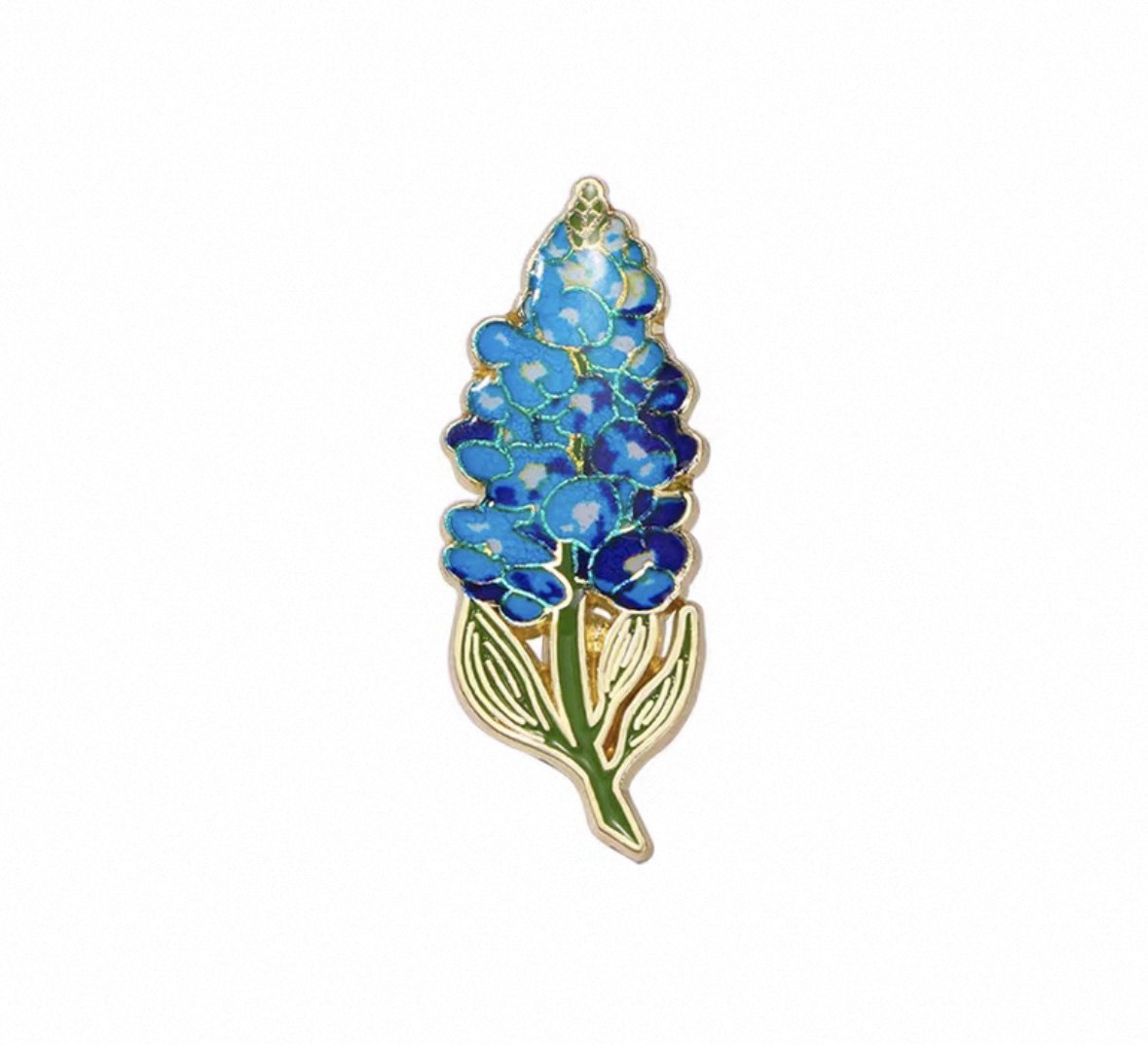 Blue Lupin Enamel Pin
